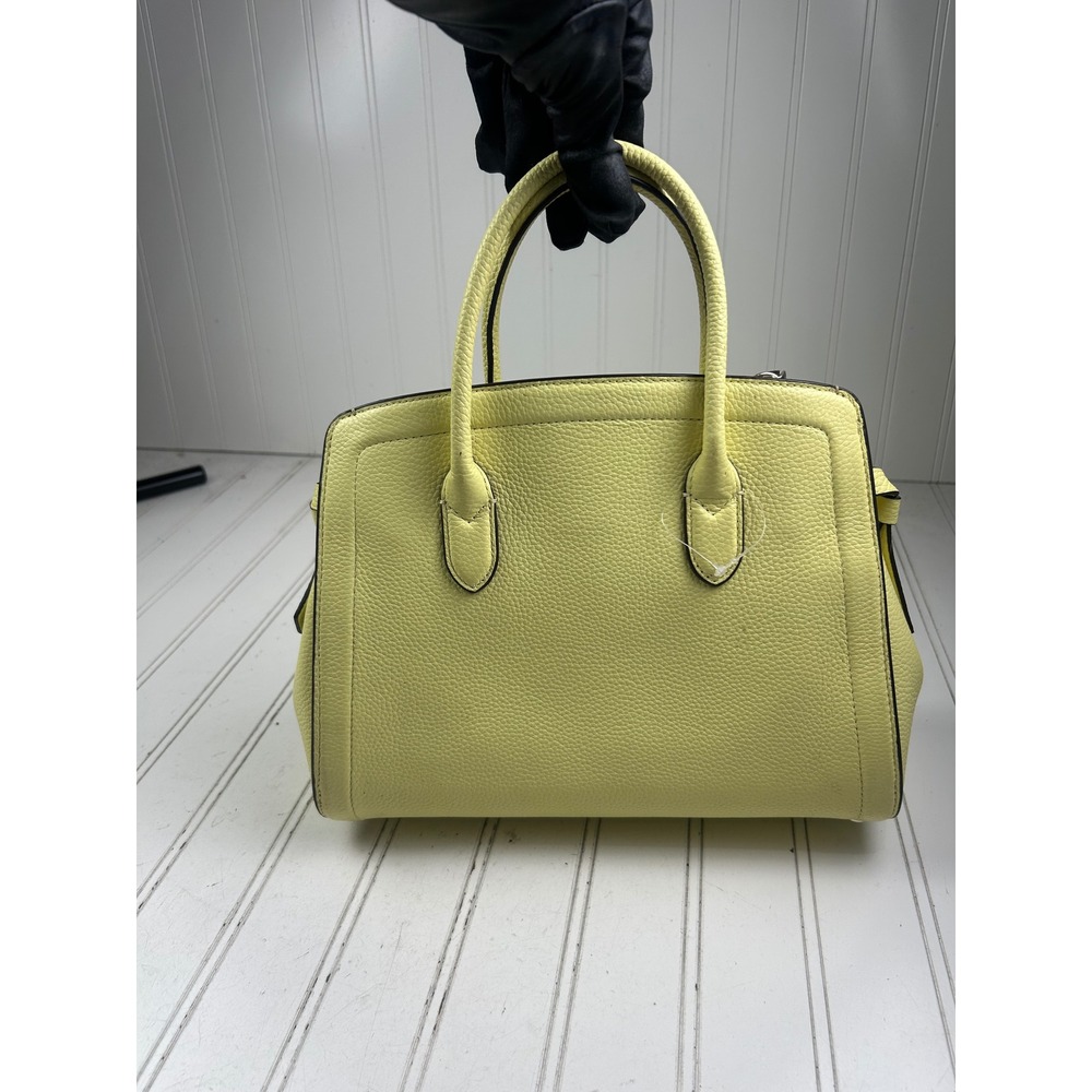 Kate Spade Knott Yellow Pebbled Leather Vintage Medium Shoulder Bag w Strap - Picture 2 of 13